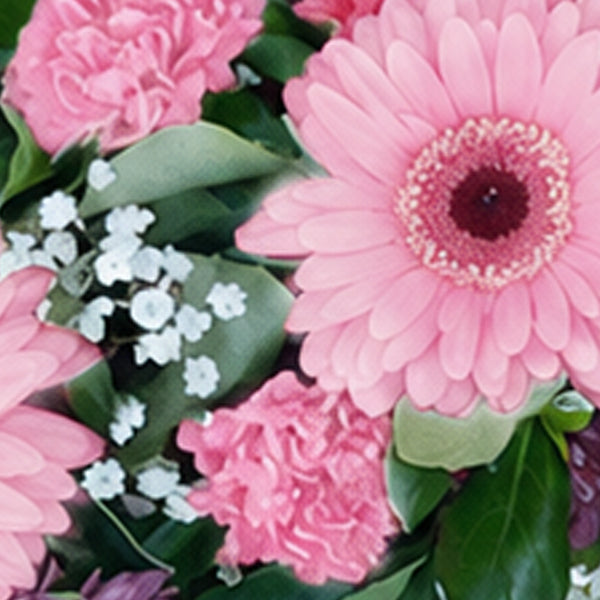 Adored - Extra Large Heart Wreath Pink