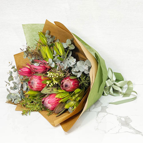 Yara native and seasonal flower bouquet by Cyril Cooke Florists Geelong